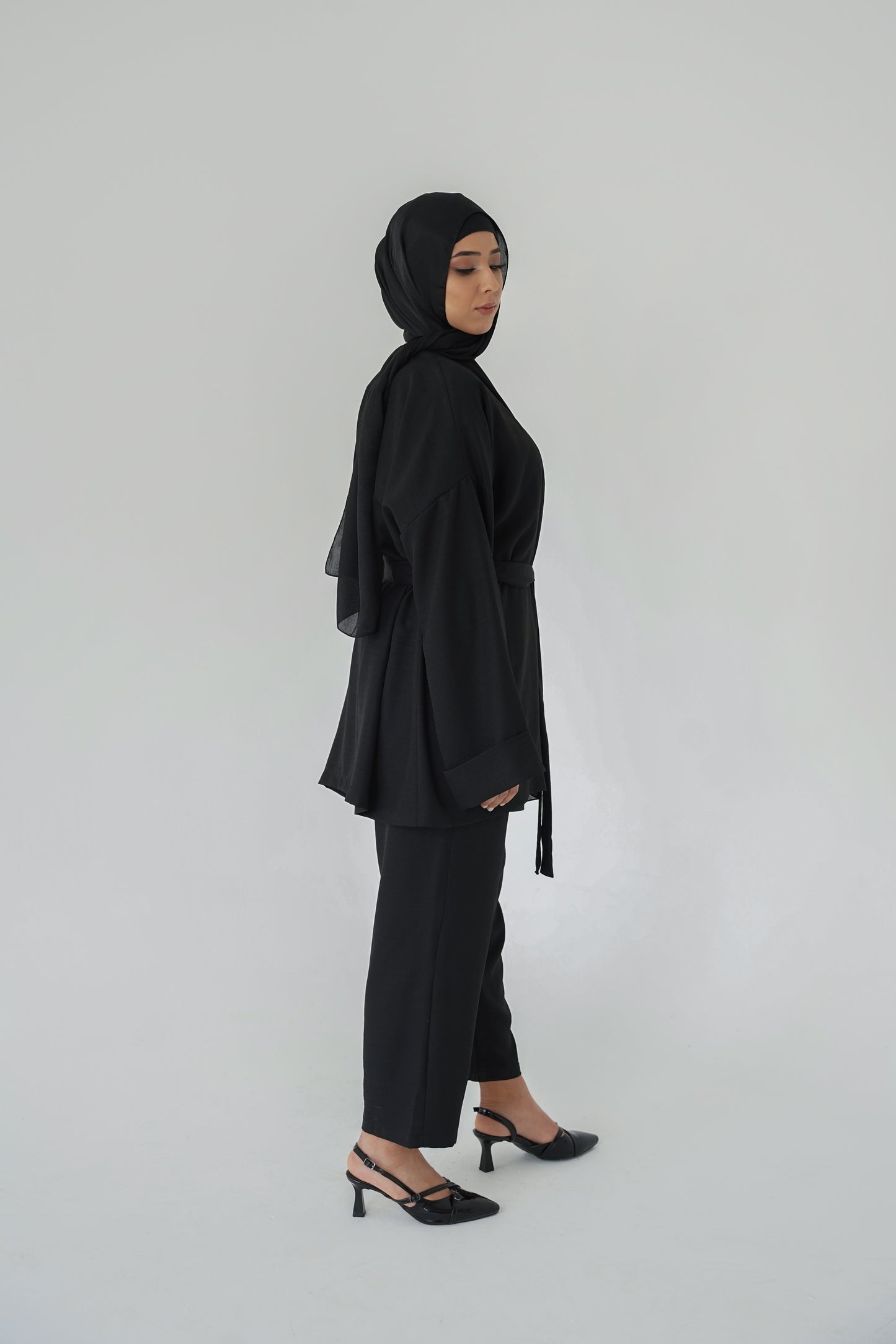 Nisaje Top & Bottom Set – Black