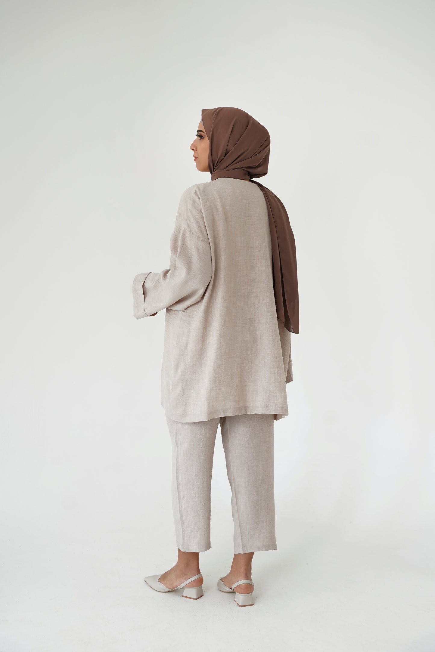 Nisaje Top & Bottom Set – Ecru